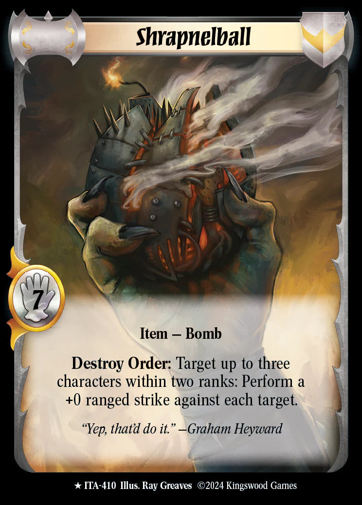 Shrapnelball ITA-410 Rare Extended Art Foil