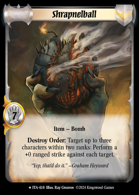 Shrapnelball ITA-410 Rare Extended Art