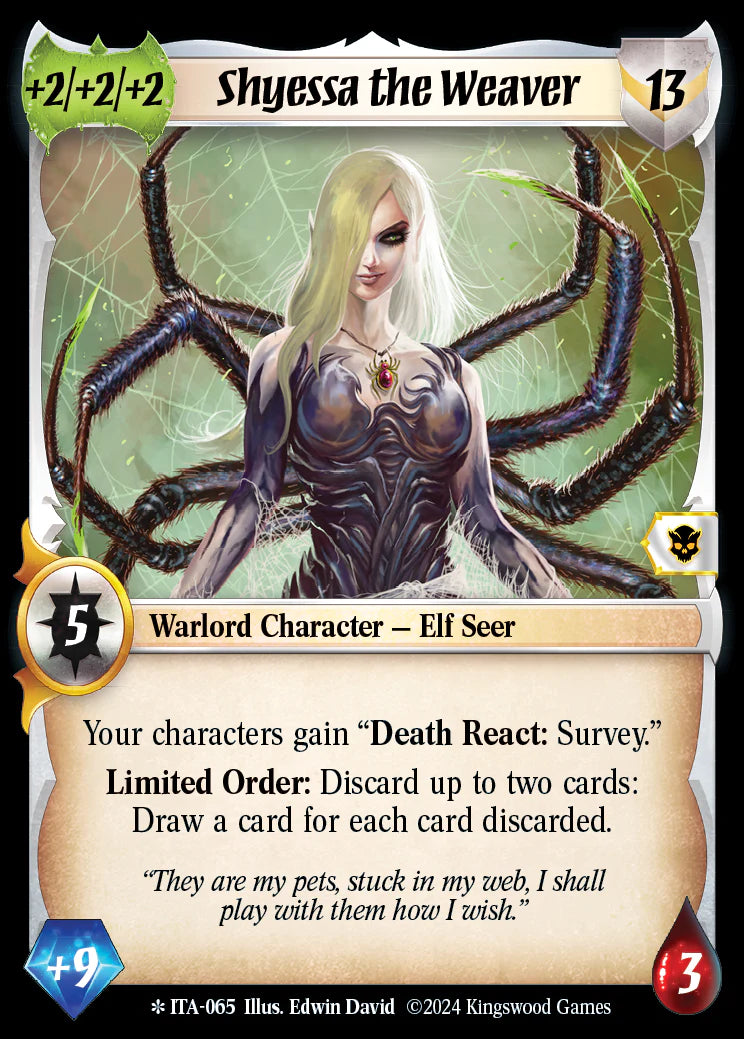 Shyessa the Weaver ITA-065 Legendary Foil