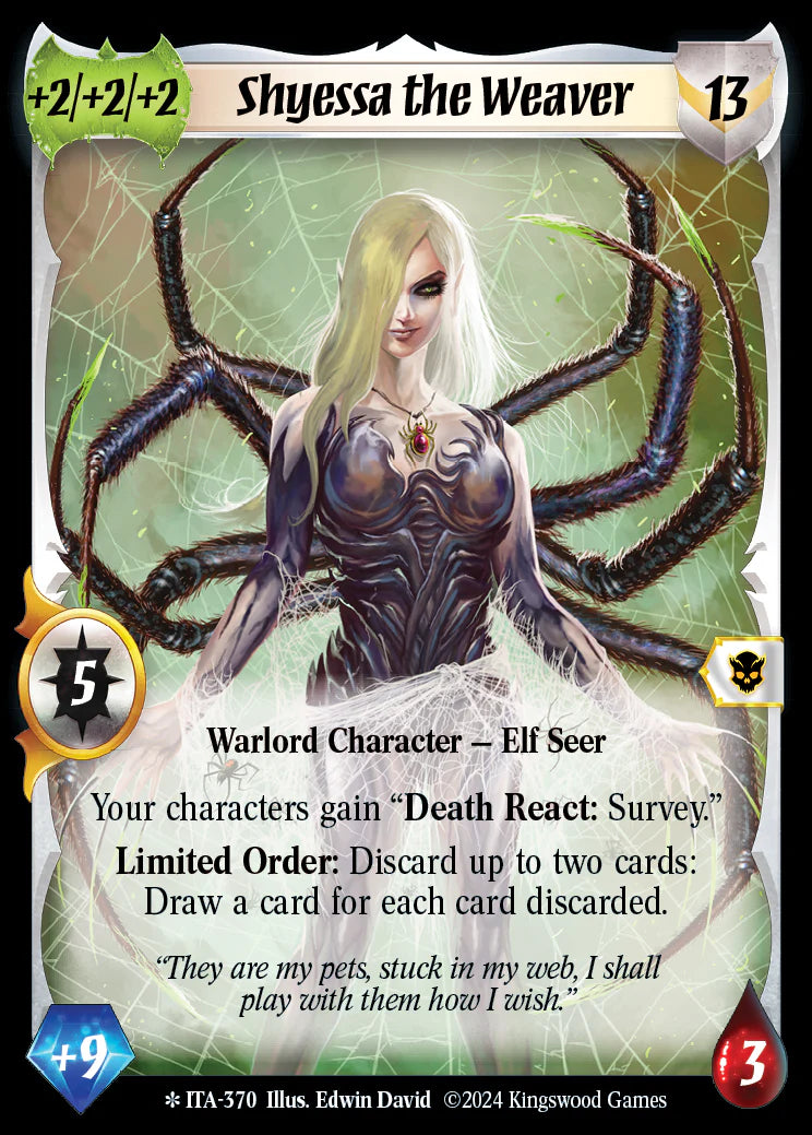 Shyessa the Weaver ITA-370 Extended Art Legendary Foil
