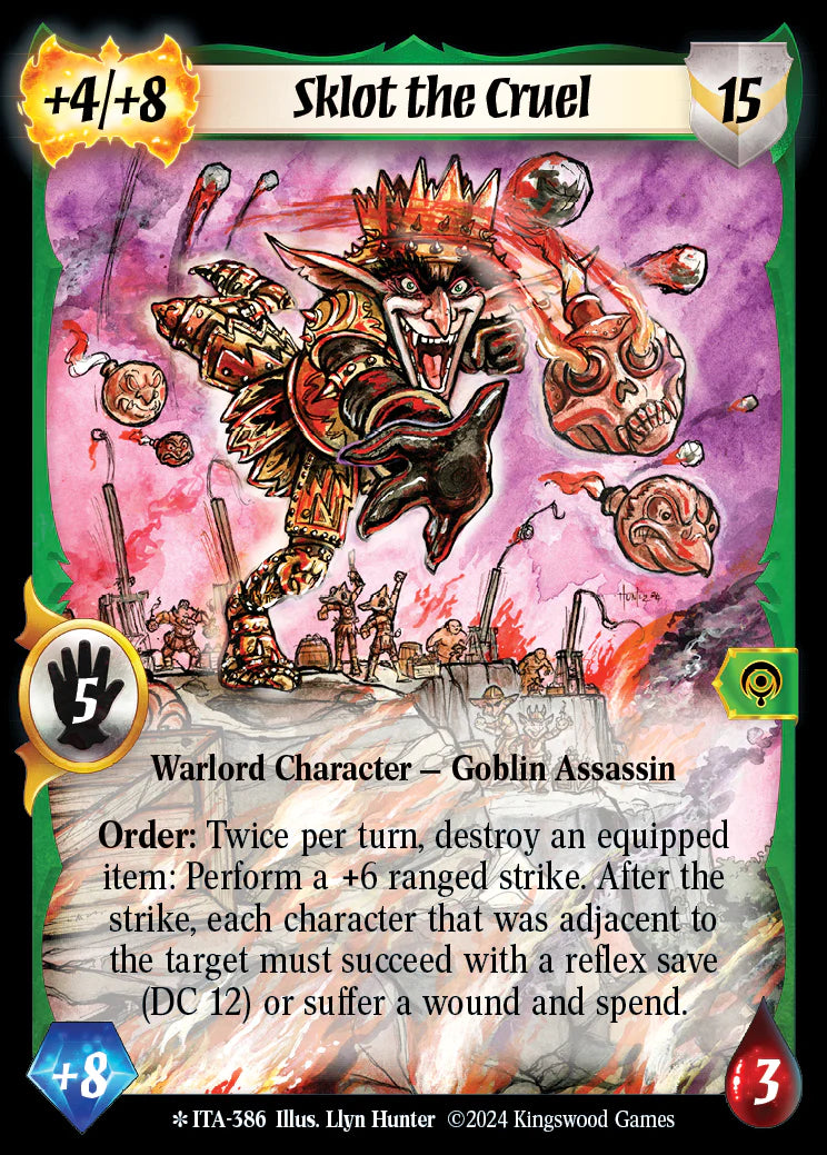 Sklot The Cruel ITA-386 Extended Art Legendary Foil