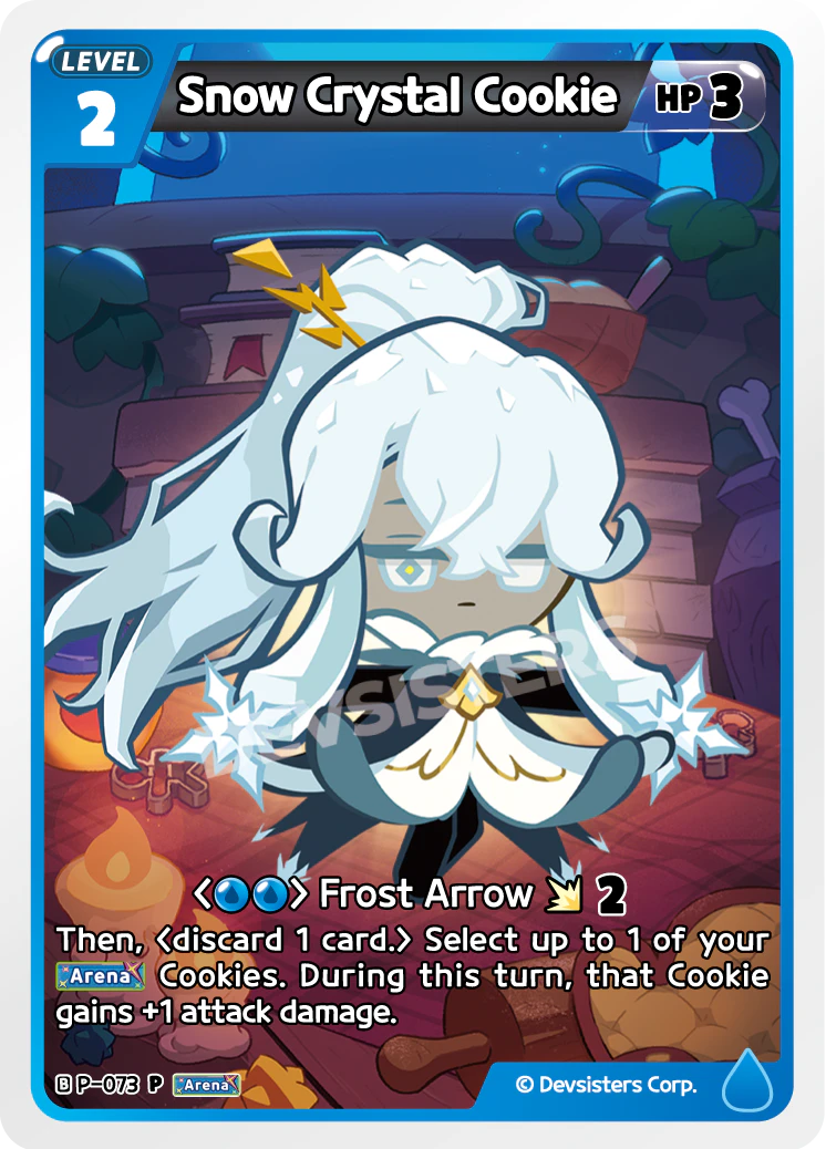 Snow Crystal Cookie P_073 Blue Promo