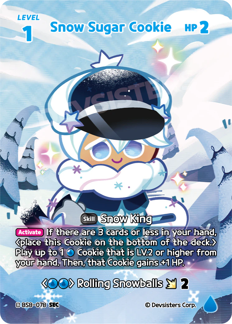 Snow Sugar Cookie BS8-078 SEC