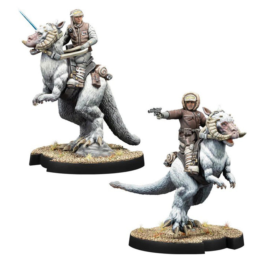 Captain Solo & Commander Skywalker on Tauntauns