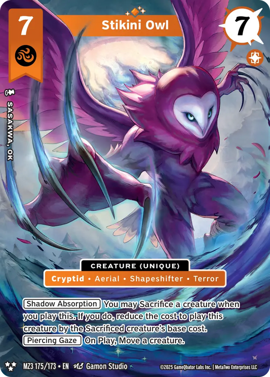 Stikini Owl MZ3_175 Alt Art