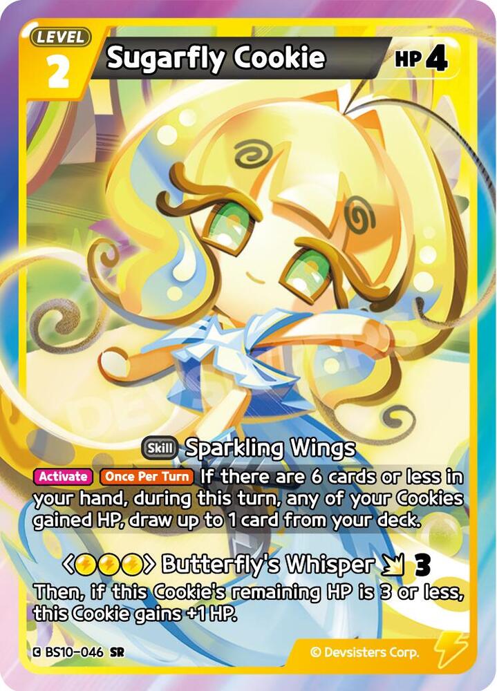 Sugarfly Cookie BS10-046 - The Dark Enchantress War (BS10-BS11) Yellow