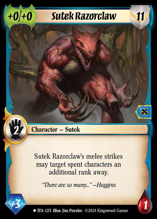 Sutek Razorclaw ITA-123 Rare