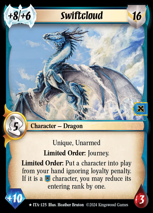 Warlord: Saga of the storm: Swiftcloud ITA-125 Rare