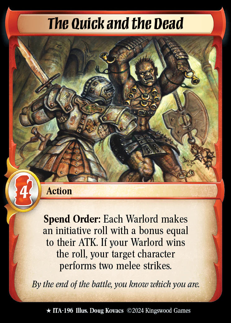 The Quick and the Dead ITA-196 Rare