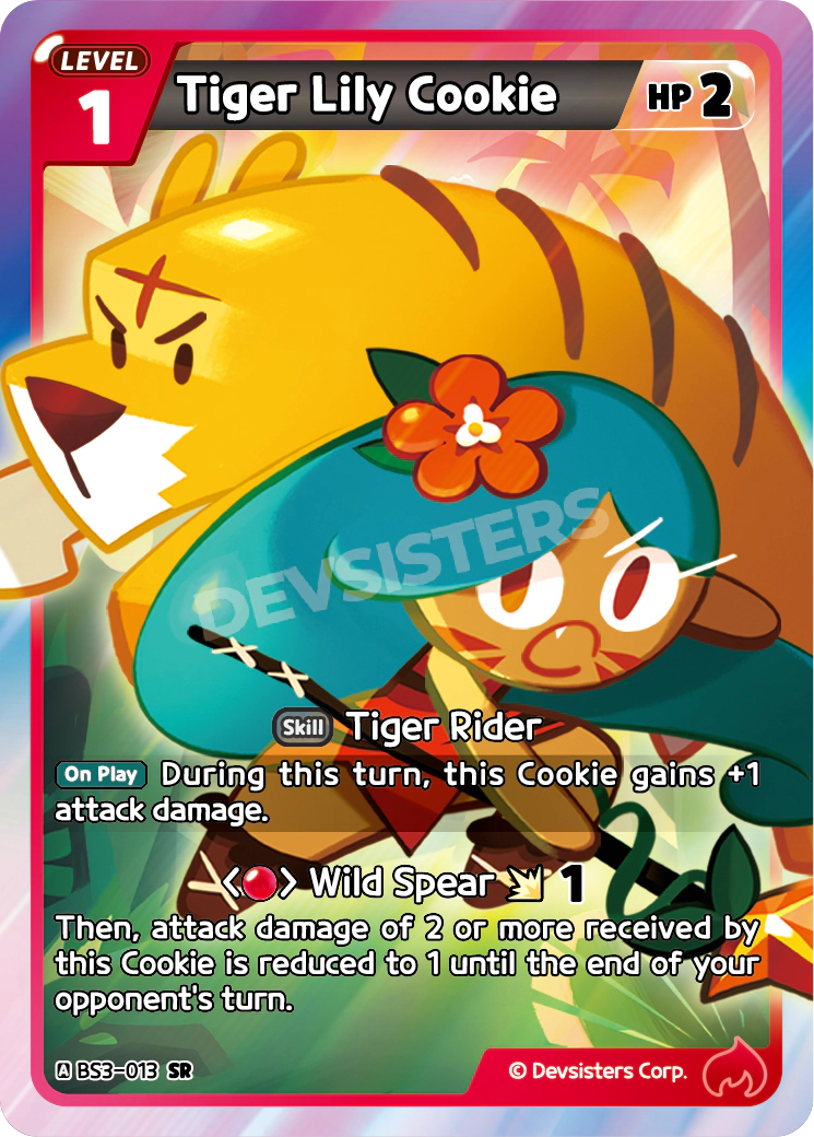 Tiger Lily Cookie BS3-013 SR
