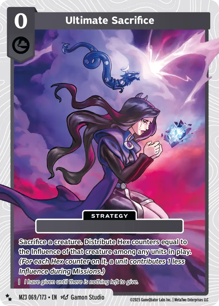Ultimate Sacrifice MZ3_069 Super Rare