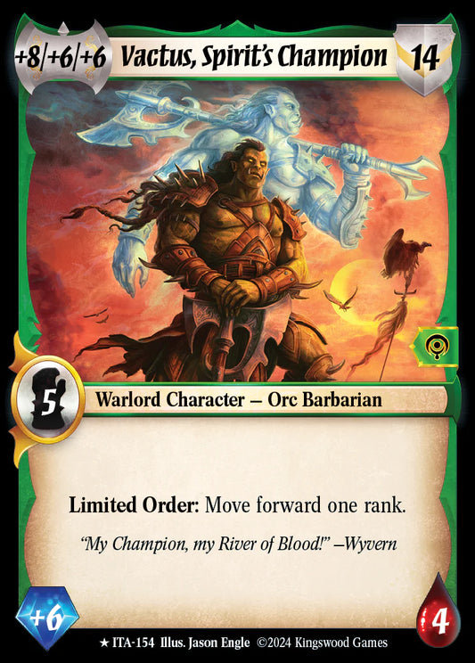 Vactus, Spirit's Champion ITA-154 Rare