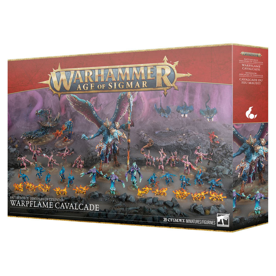 83-110 Warhammer: Age of Sigmar: Disciples of Tzeentch: Battleforce: Warpflame Cavalcade (Copy)