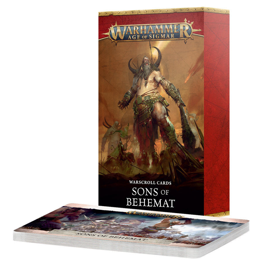 Warhammer Age of Sigmar Sons of Behemat Warscroll Cards