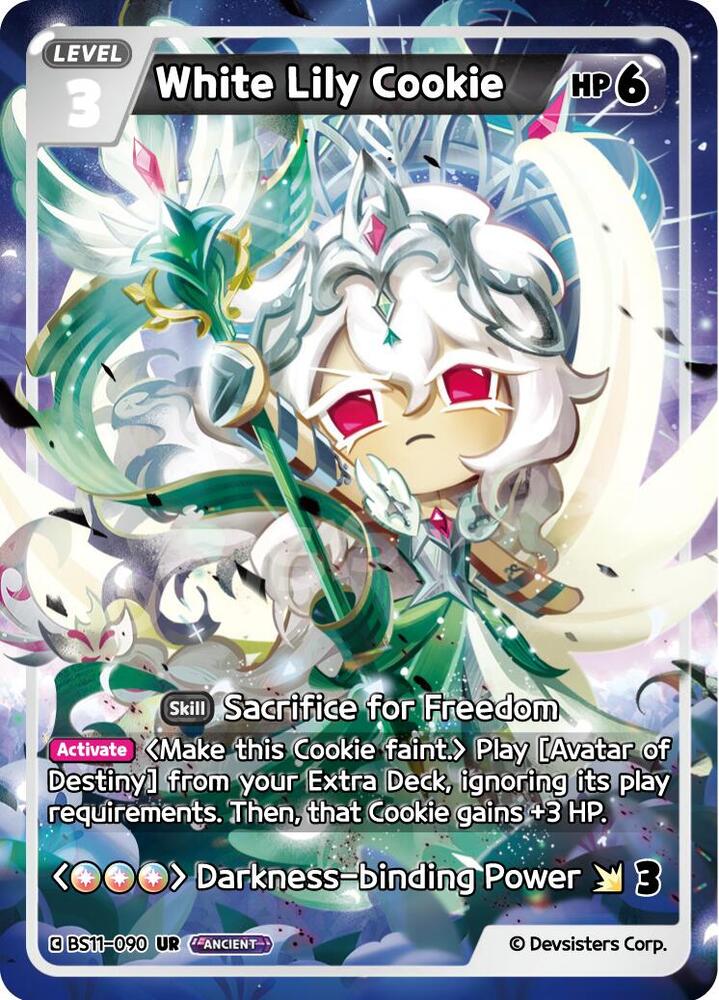 White Lily Cookie BS11-090 - The Dark Enchantress War (BS10-BS11) Pure