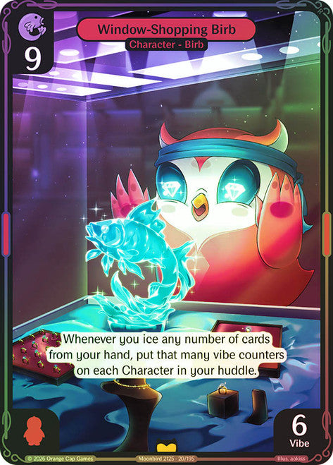 Window-Shopping Birb #020 Rare Foil