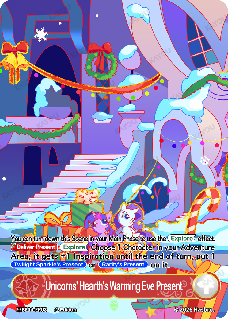 Unicorns' Hearth's Warming Eve Present  ※BP04-ER03-A