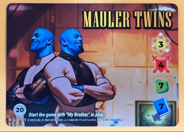 MAULER TWINS 427F/472 Overpower Skybound Invincible/Walking Dead RARE FOIL