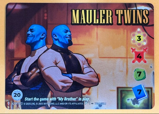 MAULER TWINS 427F/472 Overpower Skybound Invincible/Walking Dead RARE FOIL