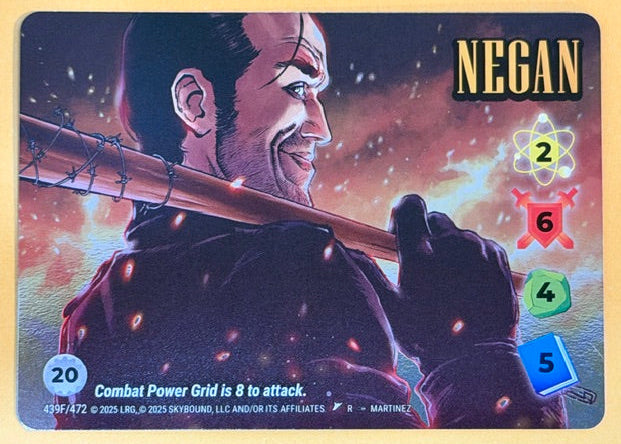 NEGAN 439F/472 Overpower Skybound Invincible/Walking Dead RARE FOIL