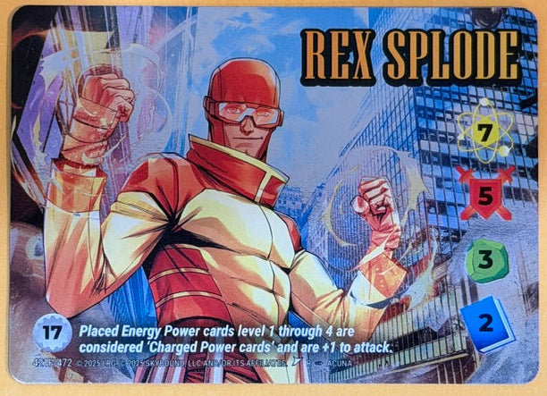 REX SPLODE 421F/472 Overpower Skybound Invincible/Walking Dead RARE FOIL