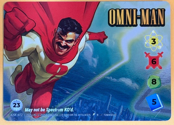 OMNI-MAN 420F/472 Overpower Skybound Invincible/Walking Dead RARE FOIL