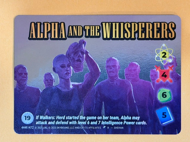 ALPHA AND THE WHISPERERS 444F Overpower Skybound Invincible/Walking Dead RARE FOIL