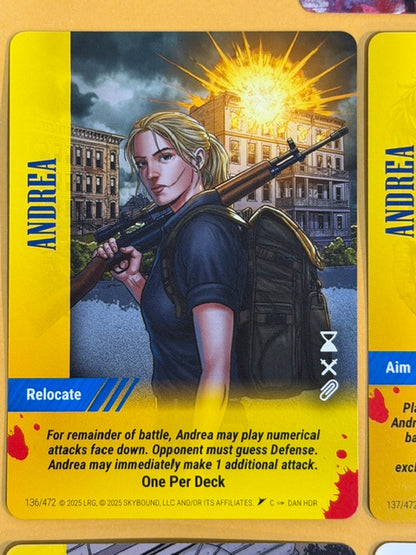 ANDREA Overpower Skybound Invincible/Walking Dead 7-Card Set