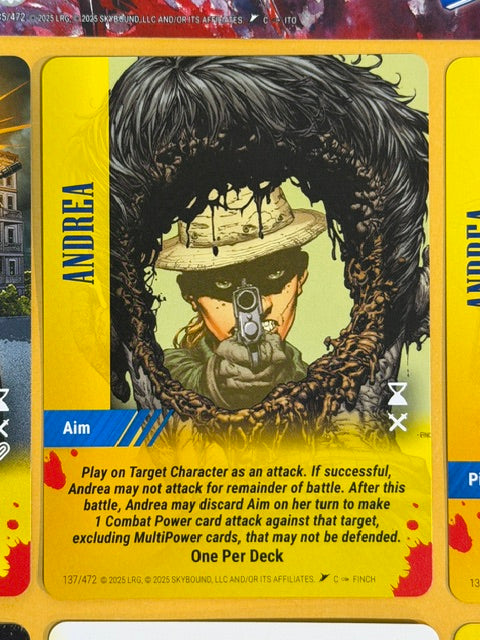 ANDREA Overpower Skybound Invincible/Walking Dead 7-Card Set