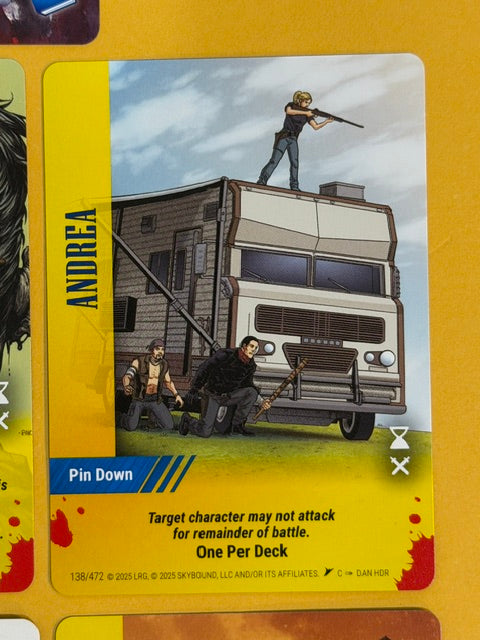 ANDREA Overpower Skybound Invincible/Walking Dead 7-Card Set