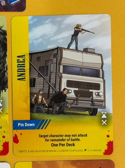 ANDREA Overpower Skybound Invincible/Walking Dead 7-Card Set