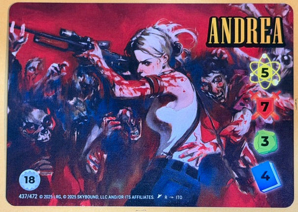 ANDREA 437/472 Overpower Skybound Invincible/Walking Dead RARE