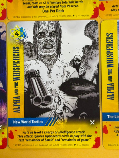 ALPHA AND THE WHISPERERS Overpower Skybound Invincible/Walking Dead 7-Card Set