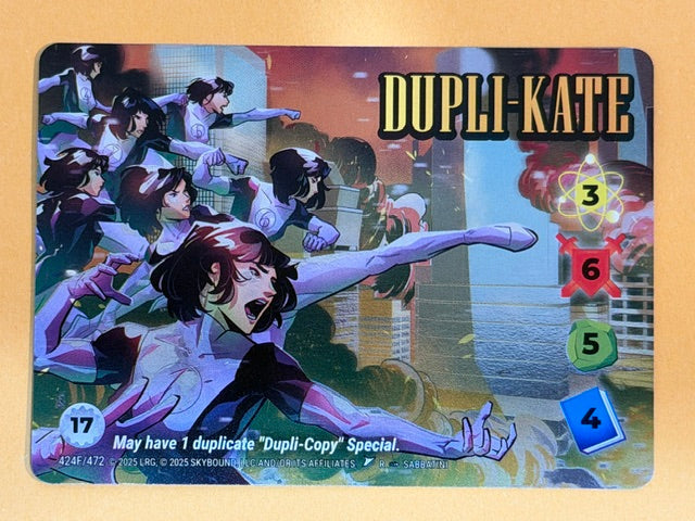 DUPLI-KATE 424F/472 Overpower Skybound Invincible/Walking Dead RARE FOIL