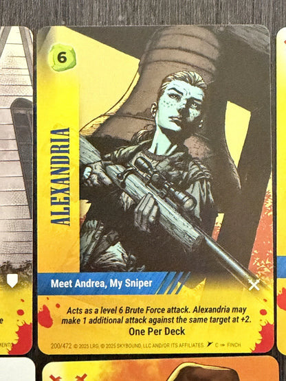 ALEXANDRIA 7 Card Set Overpower Skybound Invincible/Walking Dead