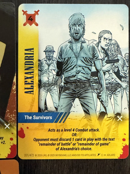 ALEXANDRIA 7 Card Set Overpower Skybound Invincible/Walking Dead