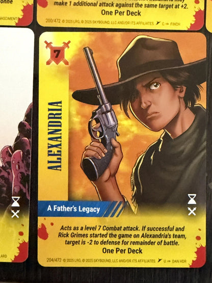 ALEXANDRIA 7 Card Set Overpower Skybound Invincible/Walking Dead